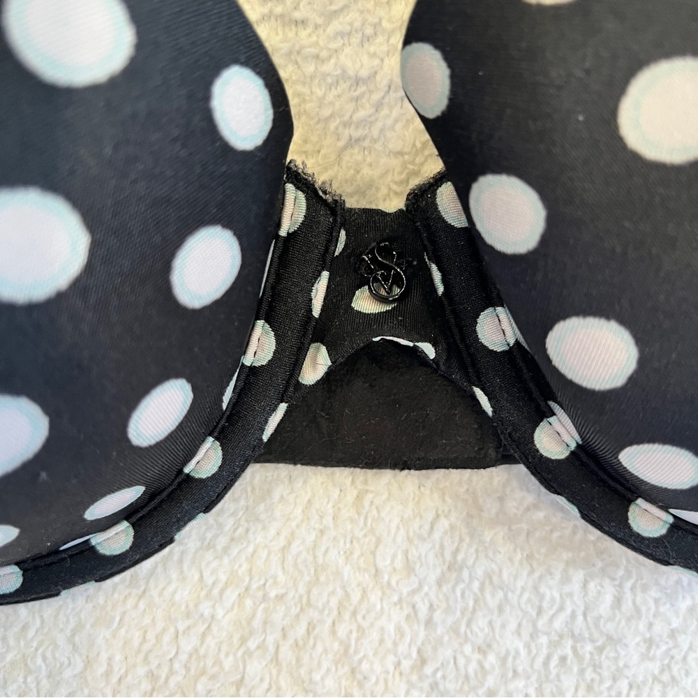 SOLD✖️Victoria’s Secret Sexy Little Things Push Up Bra Size 34C Polka Dot - Picture 2 of 10